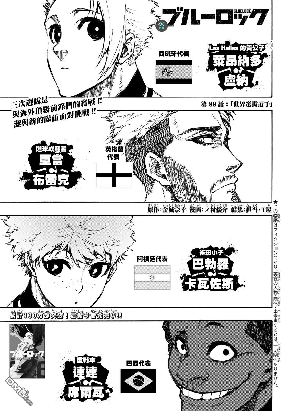 BLUE LOCK第88话 世界选拔选手在线观看 - 第1张