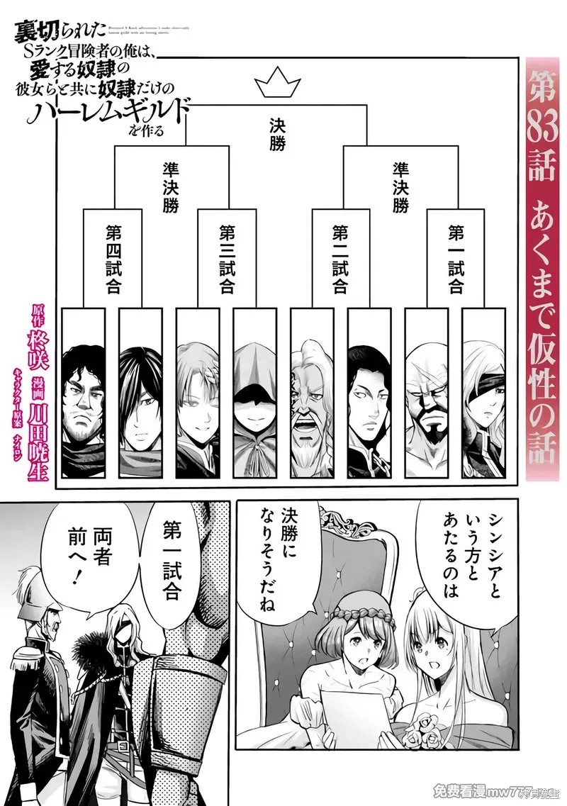 作为被背叛了的S级冒险者的我、决定成立一个只有我所爱的奴隶女孩子们的后宫公会第83话在线观看 - 第1张