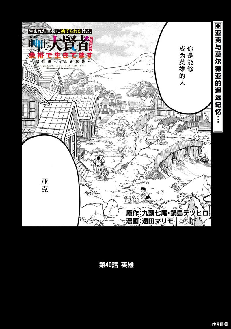 虽然刚出生就被抛弃了，可毕竟前世是大贤者，就淡定地活下去吧40话试看在线观看 - 第1张