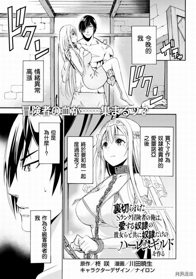 作为被背叛了的S级冒险者的我、决定成立一个只有我所爱的奴隶女孩子们的后宫公会第3话在线观看 - 第1张